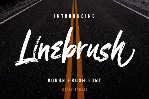 Linebrush font