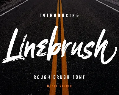 Linebrush font