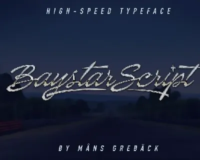 Baystar Script font