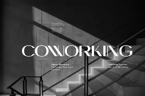 Coworking Display font