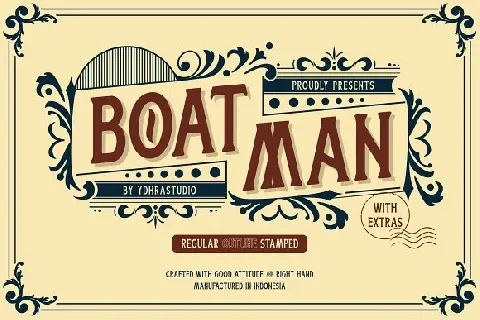 Boatman Display font