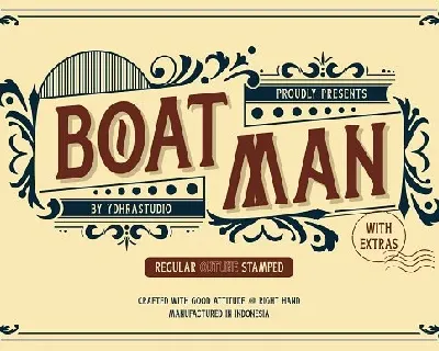 Boatman Display font