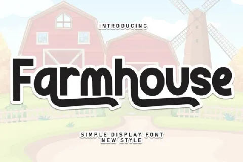 Farmhouse Display Typeface font