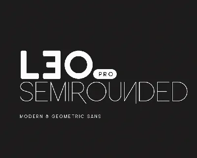 Leo Semi Rounded Pro font