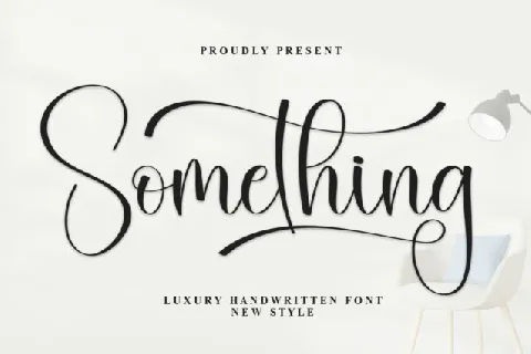 Something Script font