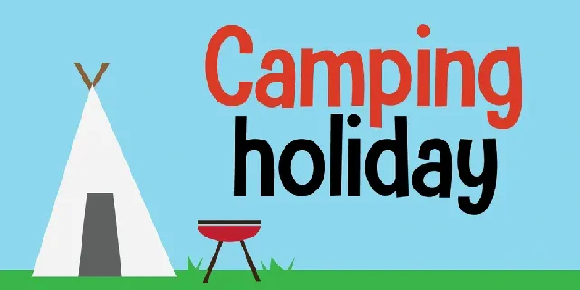 Camping Holiday font