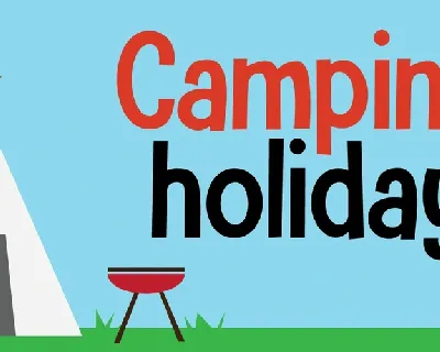 Camping Holiday font