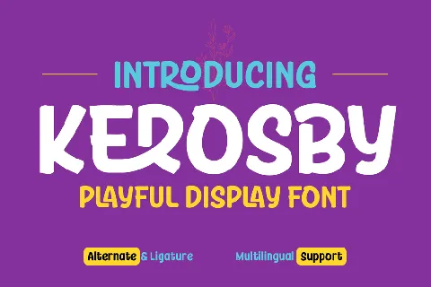 KEROSBY Trial font