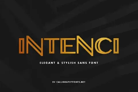 INTENCI Display Sans Serif font