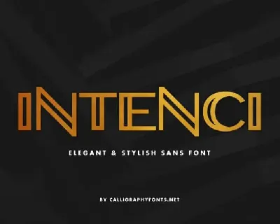 INTENCI Display Sans Serif font