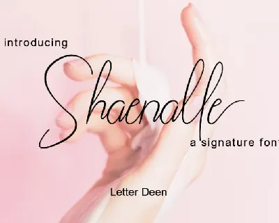 Shaenalle Signature font