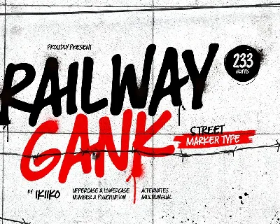 Railway Gank font