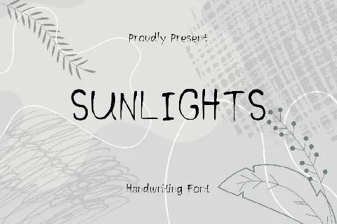 Sunlights font