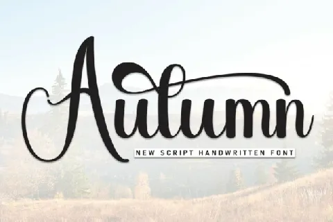 Autumn Script font