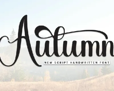 Autumn Script font