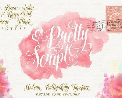 Pretty Script Free Download font