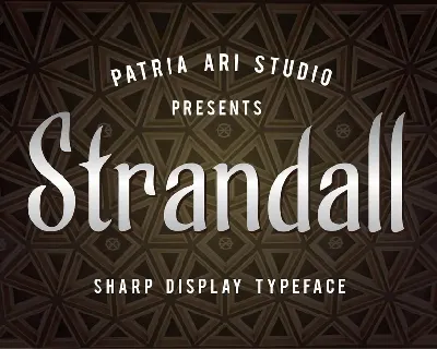Strandall font