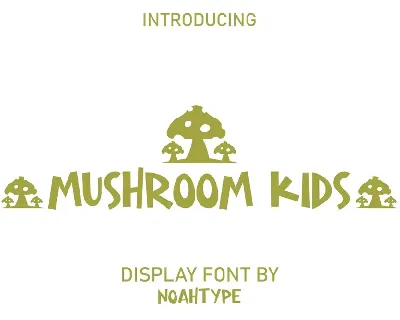 Mushroom Kids Demo font
