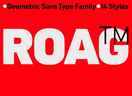 Roag Family font