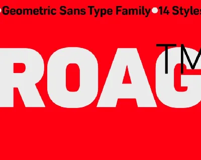 Roag Family font