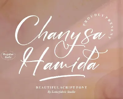Chanysa Hamida font
