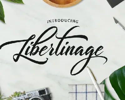 Libertinage Script font