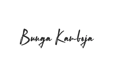 Bunga Kamboja Demo font