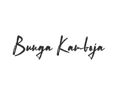 Bunga Kamboja Demo font