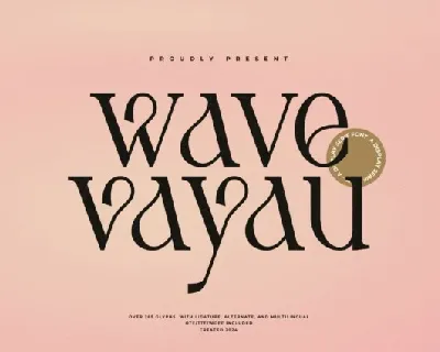 Wave Vayau font