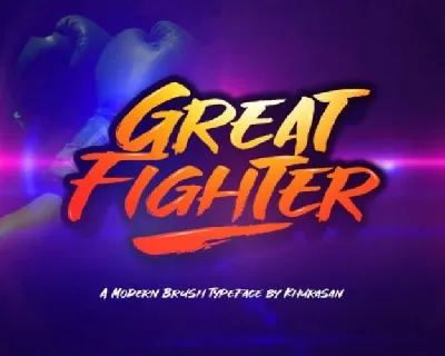 Great Fighter Brush font