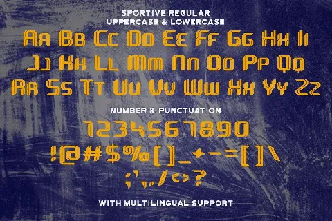 Sportive font