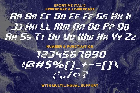 Sportive font