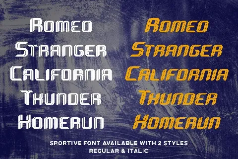 Sportive font