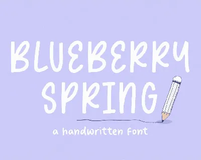 blueberry spring font