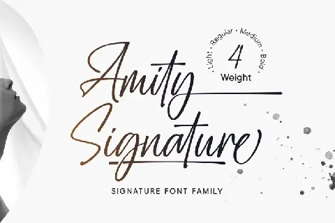 Amity Signature font