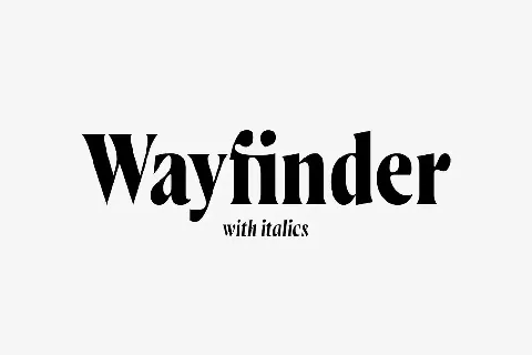 Wayfinder Family font