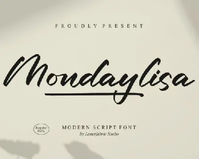 Mondaylisa font