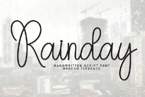 Rainday Script font