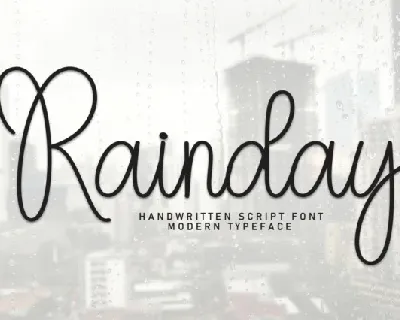 Rainday Script font