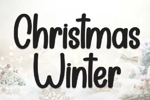 Christmas Winter Display font