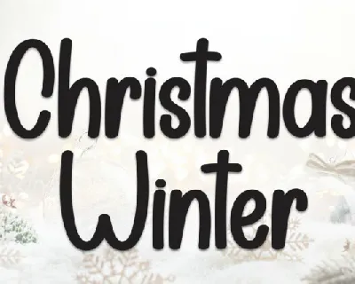 Christmas Winter Display font