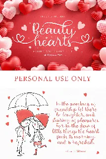 Beauty Hearts font