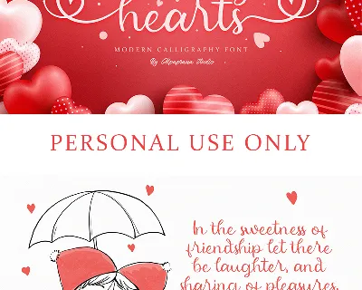 Beauty Hearts font