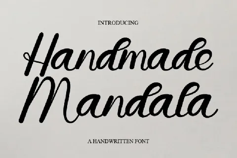Handmade Mandala Typeface font