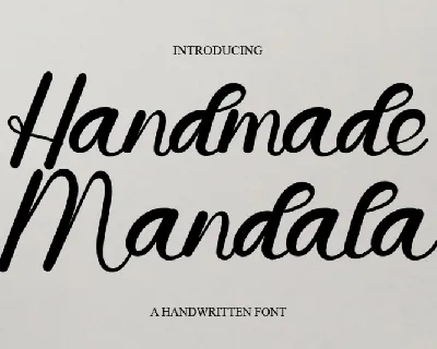 Handmade Mandala Typeface font