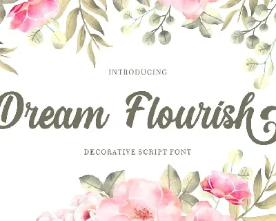 Dream Flourish Handwritten font