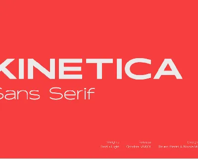 Kinetica Freebie Sans Serif font