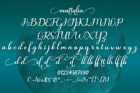 Mattalia font