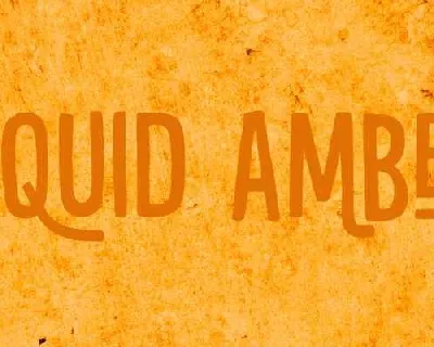Liquid Amber Free Download font