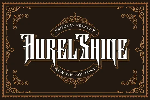 Aurel shine font